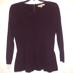 Ann Taylor Loft lightweight peplum sweater